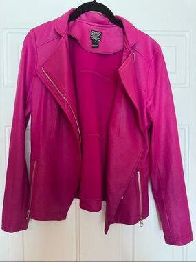 CLARA SUNWOO Liquid Leather Magenta